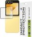 Techsuit Screenprotector (Outside) pour Samsung Galaxy Z Flip 6 - Noir