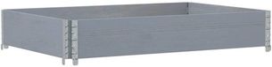 vidaXL Plantenbak 120x80 cm massief grenenhout grijs