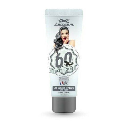 Hairgum Sixty's Semi-permanente kleuring 60 ml Steel