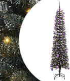 vidaXL Kunstkerstboom met 300 LED Groen 180 cm PVC en Plastic en Staal