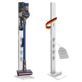 PureMounts Stofzuigerstand-organizer, compatibel met Dyson V6 Pro, V7, V8, Cyclone Fluffy/Absolute, V10 Total Clean, Torque Drive en V11 Animal, V12 Slim Absolute, V15 Detect Absolute, wit
