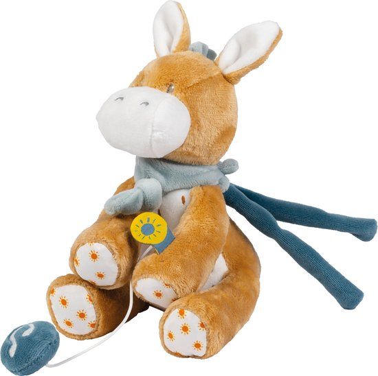 Nattou Leo Muziek Knuffel - 22 cm - Donker Warm Beige