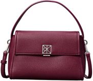 Calvin Klein Emblem Hw Pebble Shoulder Bag 25 Tas - Roze
