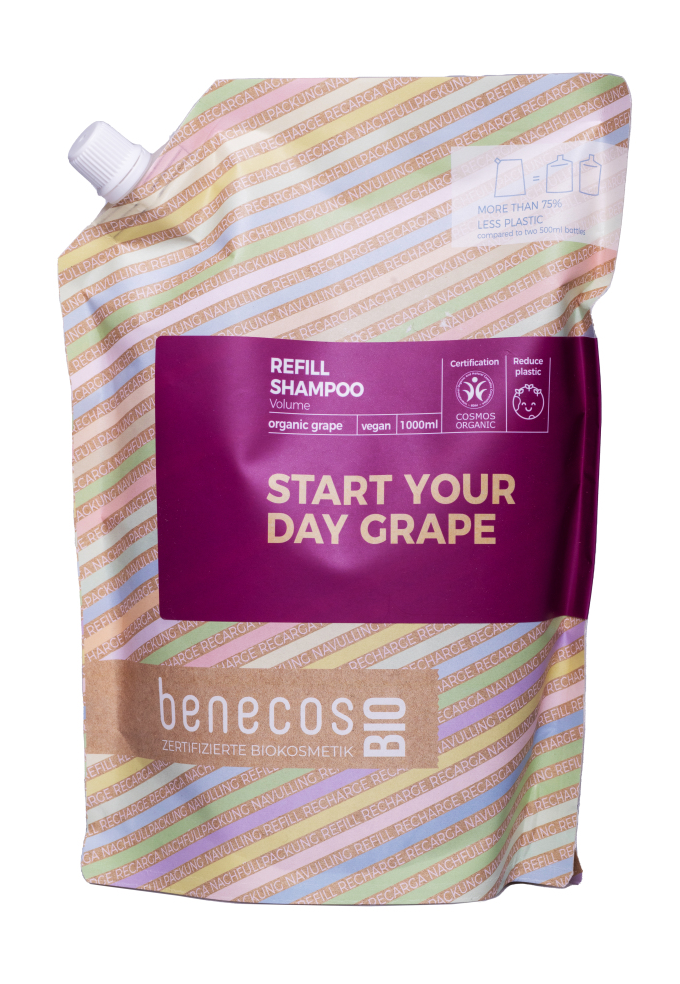 Benecos Benecos Grape Volume Shampoo Navulverpakking