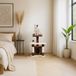 Belviona poteau griffoir compact 65 cm avec maisonnette et balle, marron/beige
