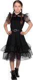 Wilbers & Wilbers Dancing In The Dark Halloween Gala Jurk Meisje Zwart Polyester Maat 152