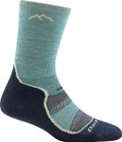 Darn Tough Light Hiker Micro Crew Lightweight with Cushion - Hikingsokken en wandelsokken van merinowol - Aqua - Gestreept - Vrouwen - Maat 38-40