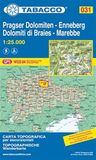 Pragser Tabacco Pragser Dolomiten. Enneberg-Dolomiti di Braies. Marebbe. Carta topografica in scala 1:25.000. Ediz. italiana, inglese, francese e tedesca: Tabacco Wanderkarte 1:25000: 31