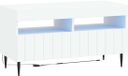 vidaXL LED tv-meubel ZWOLLE 81 x 35 x 43 cm Wit Bewerkt hout