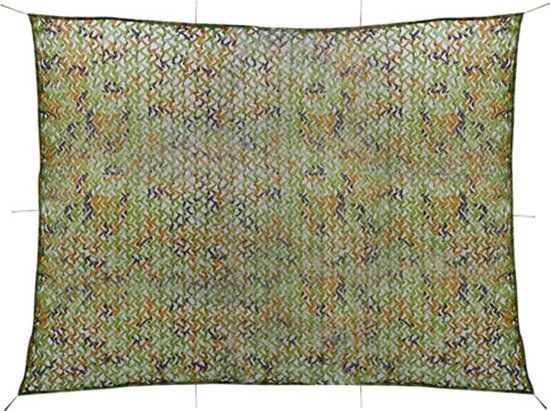 vidaXL Camouflagenet met opbergtas 2x4 m groen