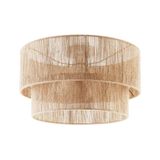 TecTake Lignea Lux Plafondlamp E27 40W Bruin Rond Jute