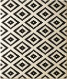 Hanse Home Vloerkleed diamond 80x200cm zwart creme