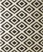Hanse Home Vloerkleed diamond 80x200cm zwart creme