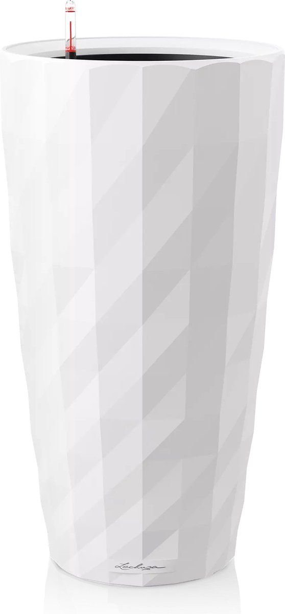 Lechuza DIAMANTE PREMIUM Plantenbak - ALL-IN-ONE set - mat wit