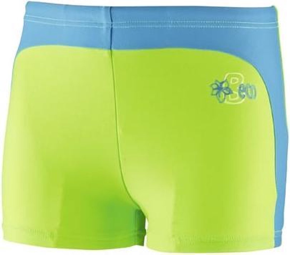 Beco zwemboxer jongens polyamide/elastaan groen/turquoise
