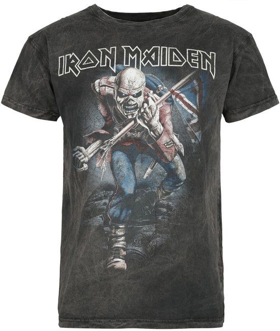 Iron Maiden The Trooper Heren T-shirt - grijs - 4XL