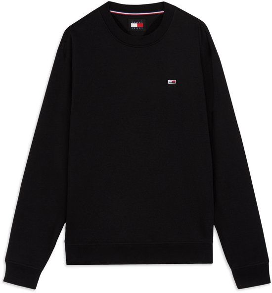Tommy Jeans Tommy Flag Brushed Fleece Sweatshirt Zwart XL