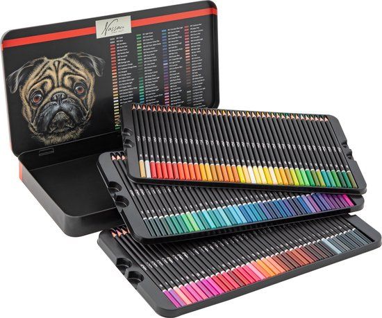 Nassau Fine Art Professioneel 120-delige Kleurpotloden Tekenset