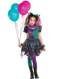 Amscan Kostuum Harlequin Meisjes 10-12 Jaar Paars/turquoise 3-delig