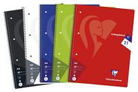 Clairefontaine 307256C - Pak met 5 schoolschriften, DIN A4 21x29,7 cm, 160 Pagina's, 90g, gelijnd, geassorteerde kleuren, 1 pak