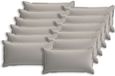 vidaXL Kussen met kussen HOUTEN 6 st Grijs Polyester