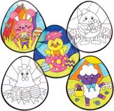 Baker Ross Inkleurbare raamdecoraties voor Pasen (12 stuks)