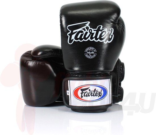 Fairtex Tight Fit Kickbokshandschoenen - Zwart - 10 oz