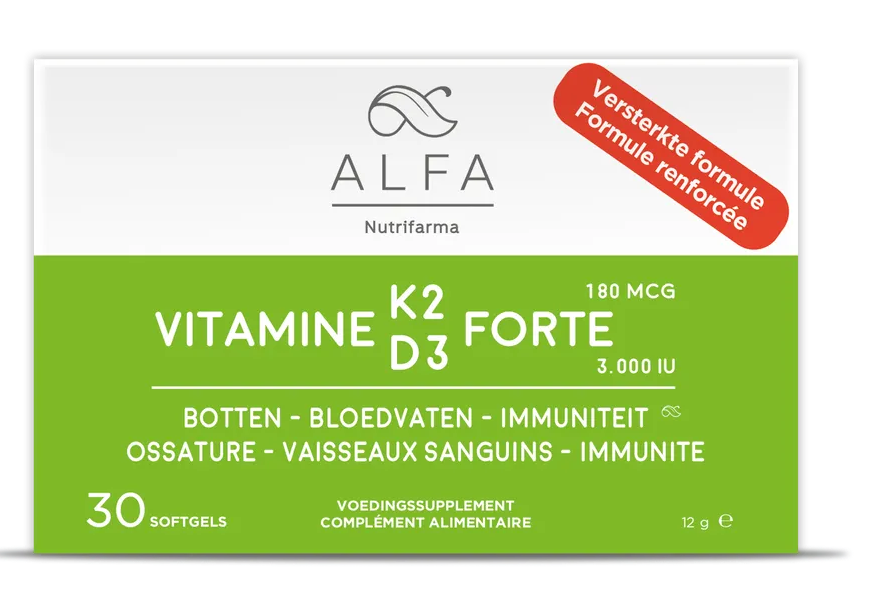 Alfa Vitamine K2 & D3 Forte Softgels