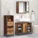 Maison Exclusive - Ensemble de meubles de salle de bain, 3 pièces, bois de récupération, 80 x 33 x 60 cm