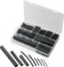 TRU COMPONENTS 1572181 Krimpkous assortiment Zwart Krimpverhouding:2:1, 3:1, 4:1, 6:1 302 onderdelen