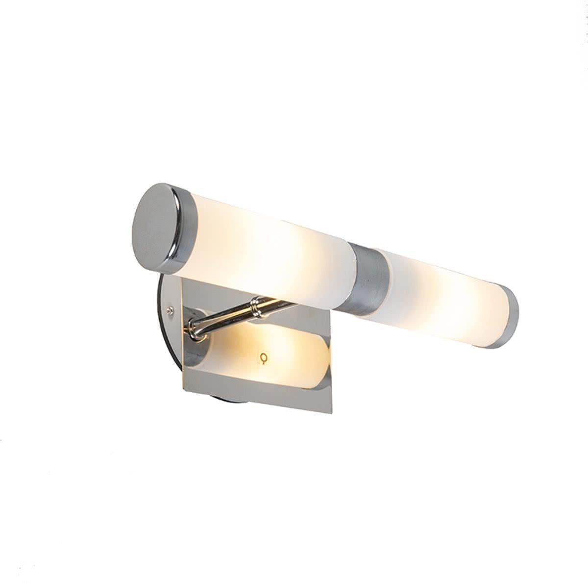 QAZQA Bath 2 Wandlamp 2 lichts D 120 mm chroom - 8718881040993