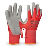 Eco Grip Werkhandschoenen, maat 9 (L), rood/grijs, perfecte grip, 1 paar