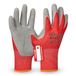 Eco Grip Werkhandschoenen, maat 9 (L), rood/grijs, perfecte grip, 1 paar