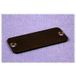 Hammond Electronics 1455KALBK-10 Plaque d'extrémité (l x l x h) 1,5 x 78 x 43 mm Aluminium Noir 10 pièce(s)