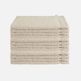 Byrklund Washand - Set van 12 - Hotelkwaliteit - 100% katoen (BCI) - 500 g/m² - 16x21 cm - Beige