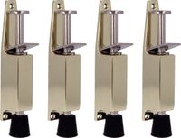 AMIG Doorvastzetter / Deurvergrendeling - 4x - 120 x 25mm - 28mm Slag - Voetbediening - Goud