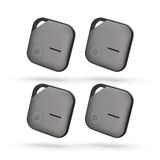 4 Echo 4 x Smart Tag grijs, badge zichtbaar op een kaart, piepgeluid, verwisselbare batterij met 1 jaar batterijduur, eenvoudige installatie zonder app op je iPhone, werkt met Apple Find my