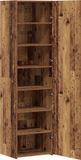vidaXL Highboard Oudhout 50 x 42,5 x 185 cm