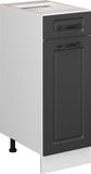 Vicco R-Line Meuble bas de cuisine – 30 cm, WB Chêne Anthracite style champêtre