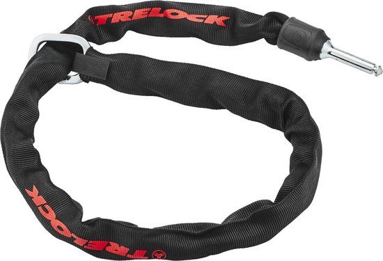 Trelock ZR355 Insteek Kettingslot - 100cm - Zwart/Rood
