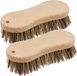 5five Schrobborstel van hout/kokos - 2x - 15 x 6.5 cm
