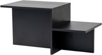 Hanah Home Houten salontafel "Harmony" 80 x 40 x 40 cm - Zwart hout