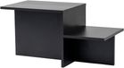 Hanah Home Houten salontafel "Harmony" 80 x 40 x 40 cm - Zwart hout