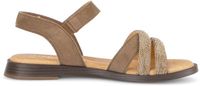 Gabor Sandales plates femme Daim marron Velcro 45
