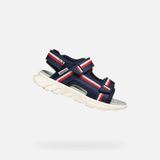 GEOX SANDAL AIRADYUM JONGENS Sandalen - MARINEBLAUW/ROOD - Maat 25
