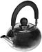 Ibili Bouilloire Prisma, 0,9 l, acier inoxydable, argent/noir, 10 x 10 x 1 cm