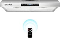 AMZCHEF Afzuigkap 60cm 220m³/h Afzuigkap Touch/Temote Control 3 Vermogensniveaus LED Verlichting Roestvrij Staal