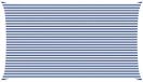 vidaXL Zonneschaduw Blauw en Wit 4 x 7 m 100% Polyester Oxford