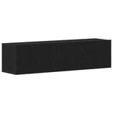 vidaXL Tv-meubel 120x30x30,5 cm spaanplaat zwart eikenkleurig