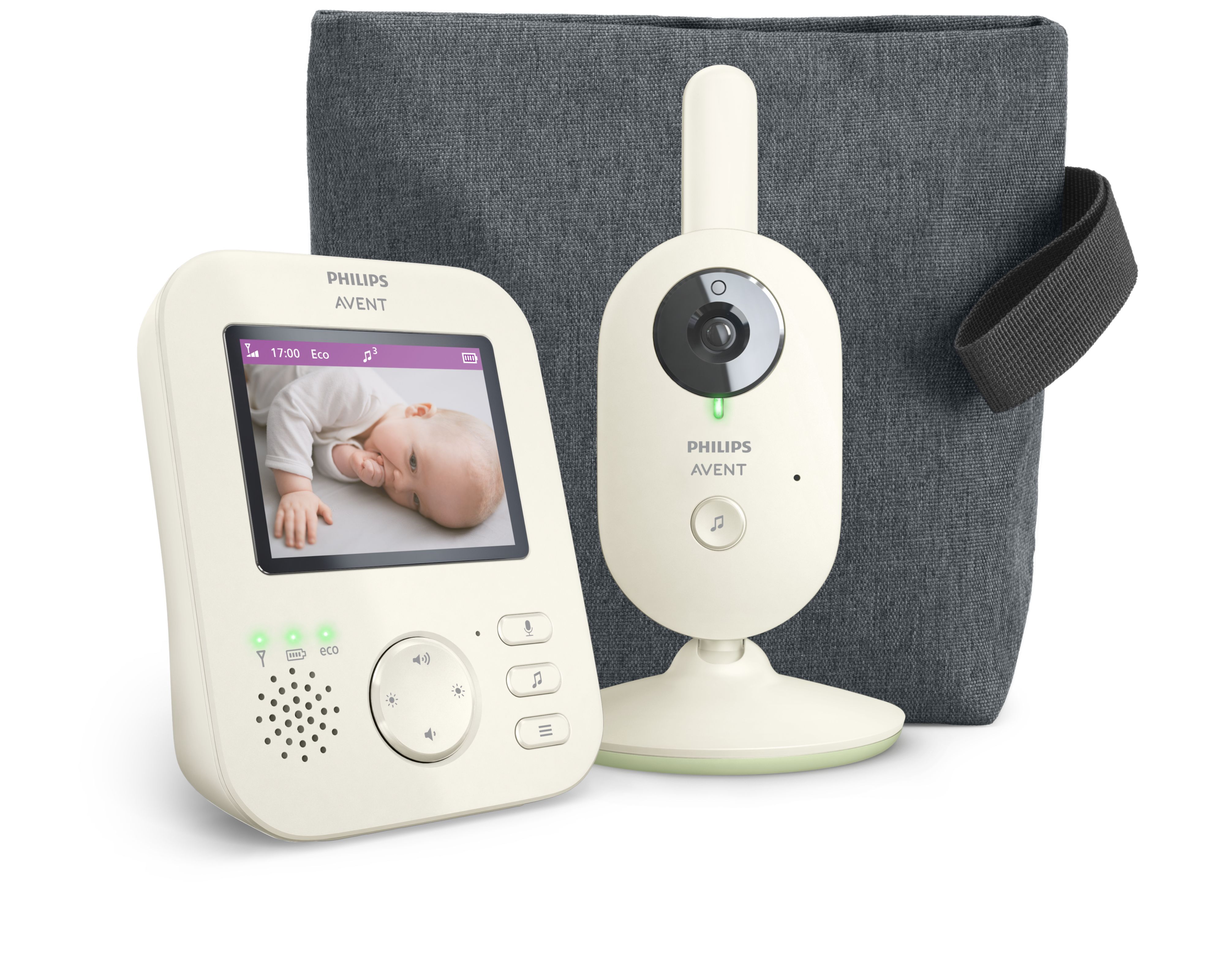 Philips Avent SCD882/26 Video Babyfoon - Wit - Met Camera - 2.8" LCD - 300m Bereik